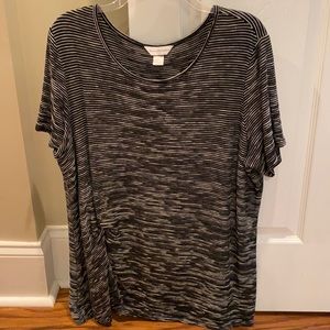 Christopher & Banks size XL black and white blouse